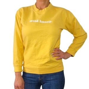 Indy Brand Wild Honey Yellow Pullover Sweater Size Medium